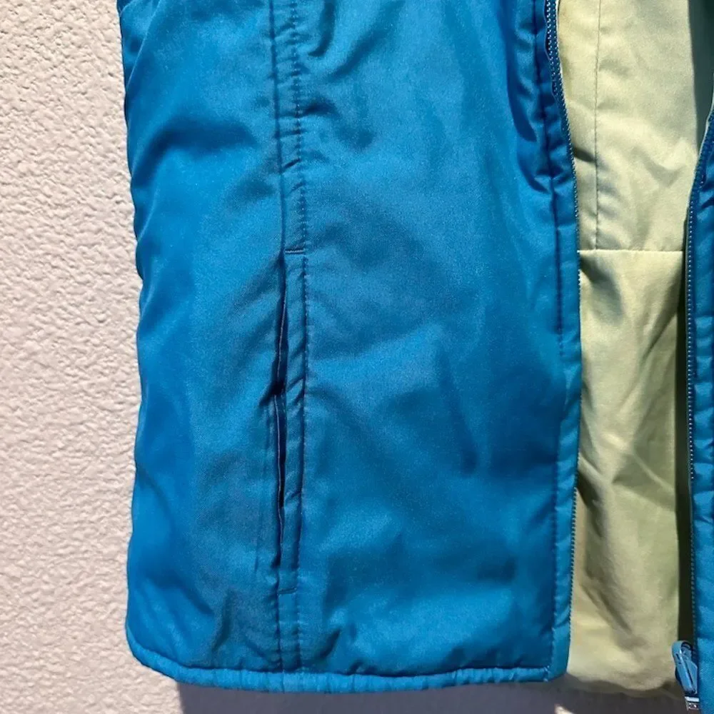 NEW GAP Girl Double Sided Vest in Blue & Green - Size L